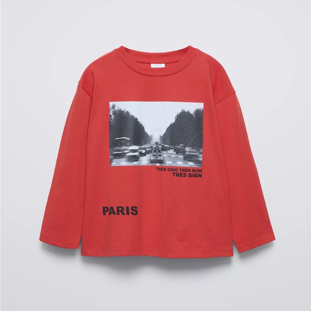 Zara Long Sleeve Graphic T-shirt
